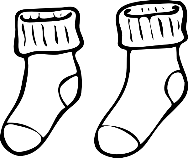 Calcetinxd Clip Art At Clker - Socks Clipart (600x504)