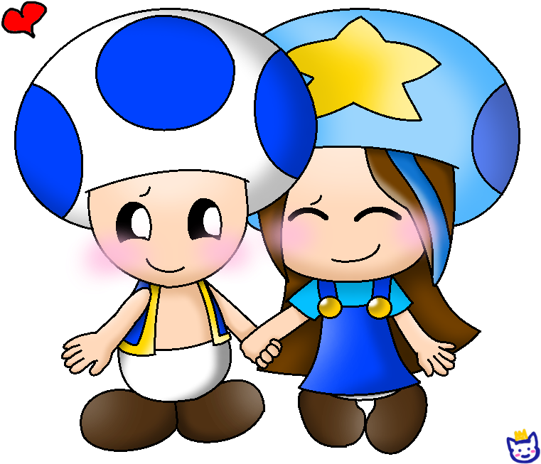 More Like Blinking Star By Emina35 - Blue Toad And Toadfina (775x683)
