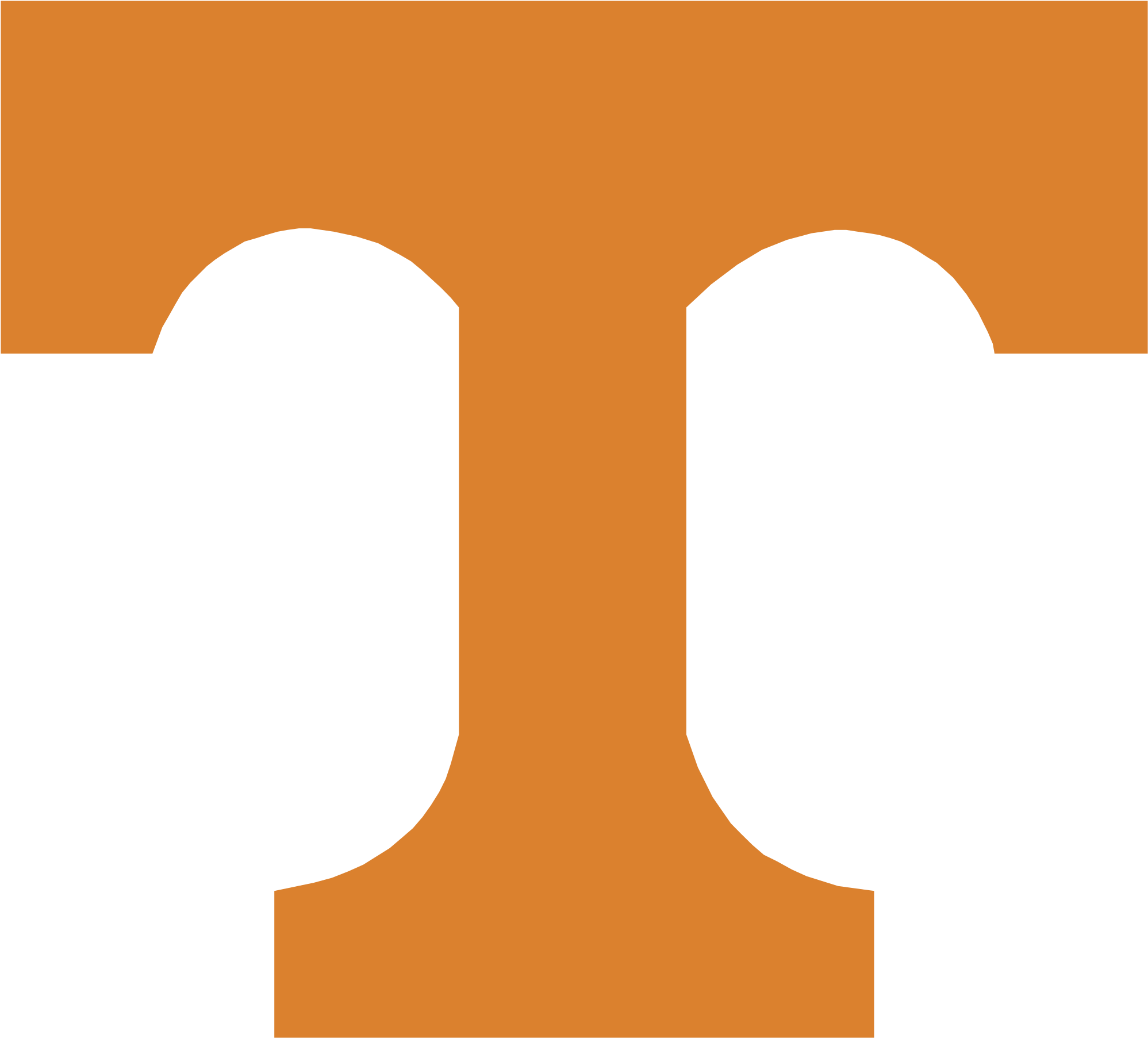 Tennessee Vols Logo Black And White - Tennessee Vols T Logo (2400x2400)