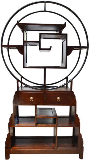 Asian Display Shelf Keyhole - Shelf (600x600)