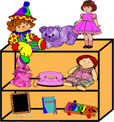 Toy Shelf 1 Png Clipart By Clipartcotttage On Deviantart - Toys On Shelf Clipart (400x429)
