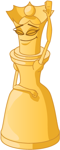 A Queen Is Worth Nine Points, But Checkmate Wins When - Illustration (500x500)