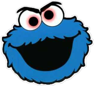 Cookie Monsta - Cookie-monster - Cookie Monster Head (400x300)