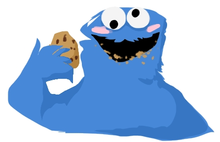 Cookie Monster Doodle By Pumpkin-hime - Cookie Monster Doodle By Pumpkin-hime (448x342)
