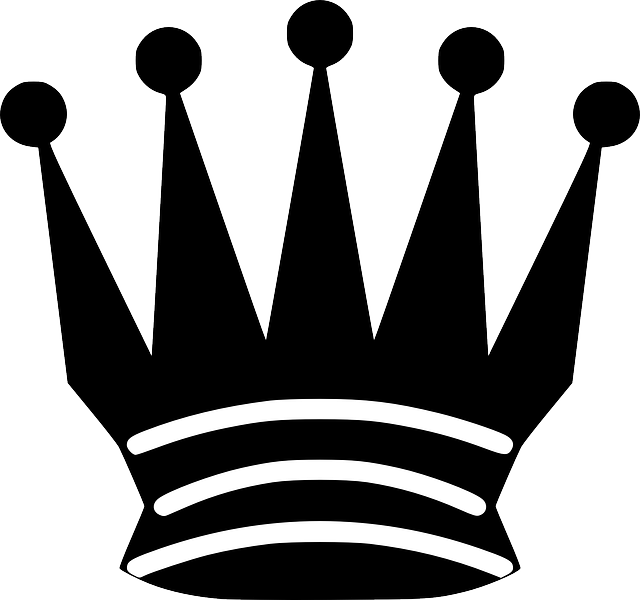 Black, Icon, Symbol, King, Queen, White, Chess, Game - Queen Chess Png (640x600)