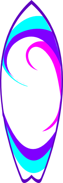 Templates Clipart Surfboard - Free Printable Surfboard Templates (204x591)