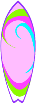 Surfboard Clipart Pink - Surf Board Clip Art (362x362)