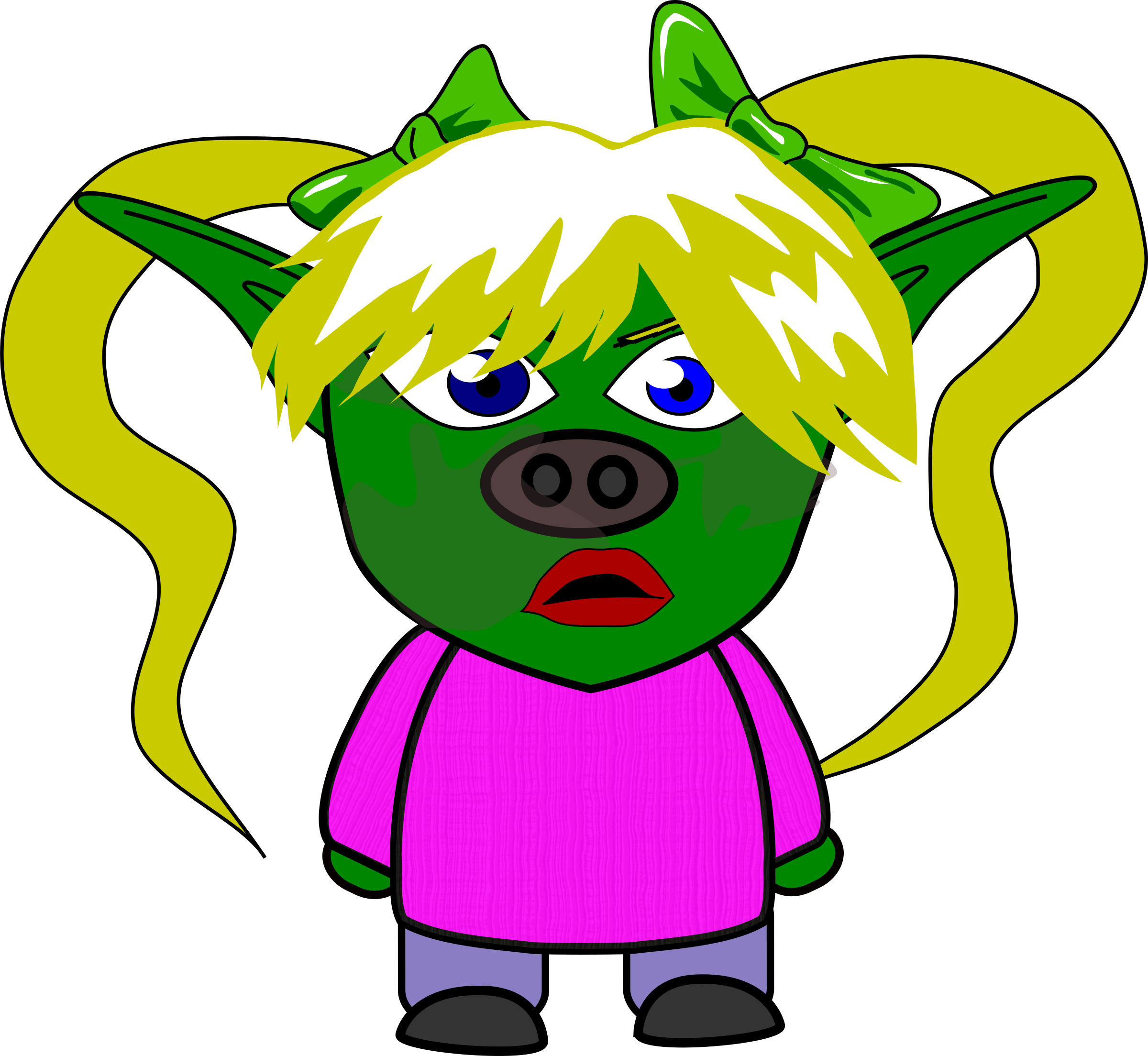 Chibi Goblin Girl - Chibi Goblin Girl (2400x2208)