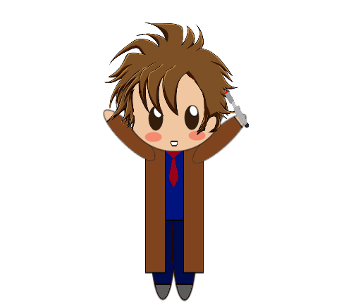 10th Doctor Chibi By Avatar4evr - 10th Doctor Clipart (502x512)