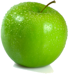 Green Apple Png - Wet Green Apple (350x350)