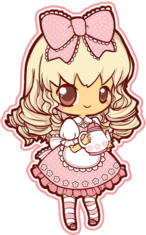 Pedido De Anon - Kawaii Girl Sticker Png (303x483)