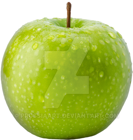 Green Apple On A Transparent Background - Green Apple Transparent Background (600x600)