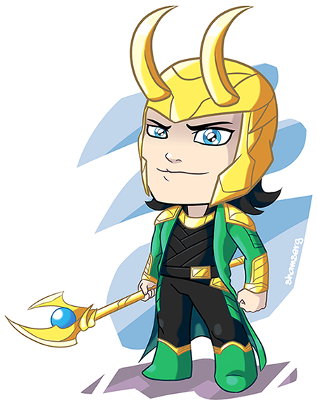 Loki Chibi By Shamserg On Deviantart - Chibi Marvel Loki (600x600)