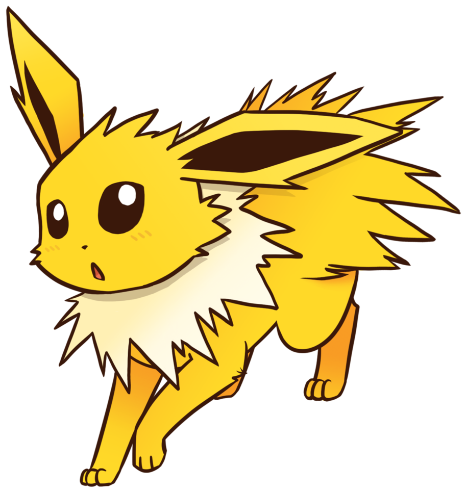 Jolteon By Zixmix Jolteon By Zixmix - Cartoon Jolteon (1024x1024)