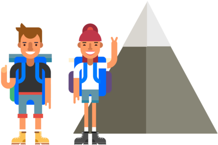 Get Out There - Cartoon (500x392)