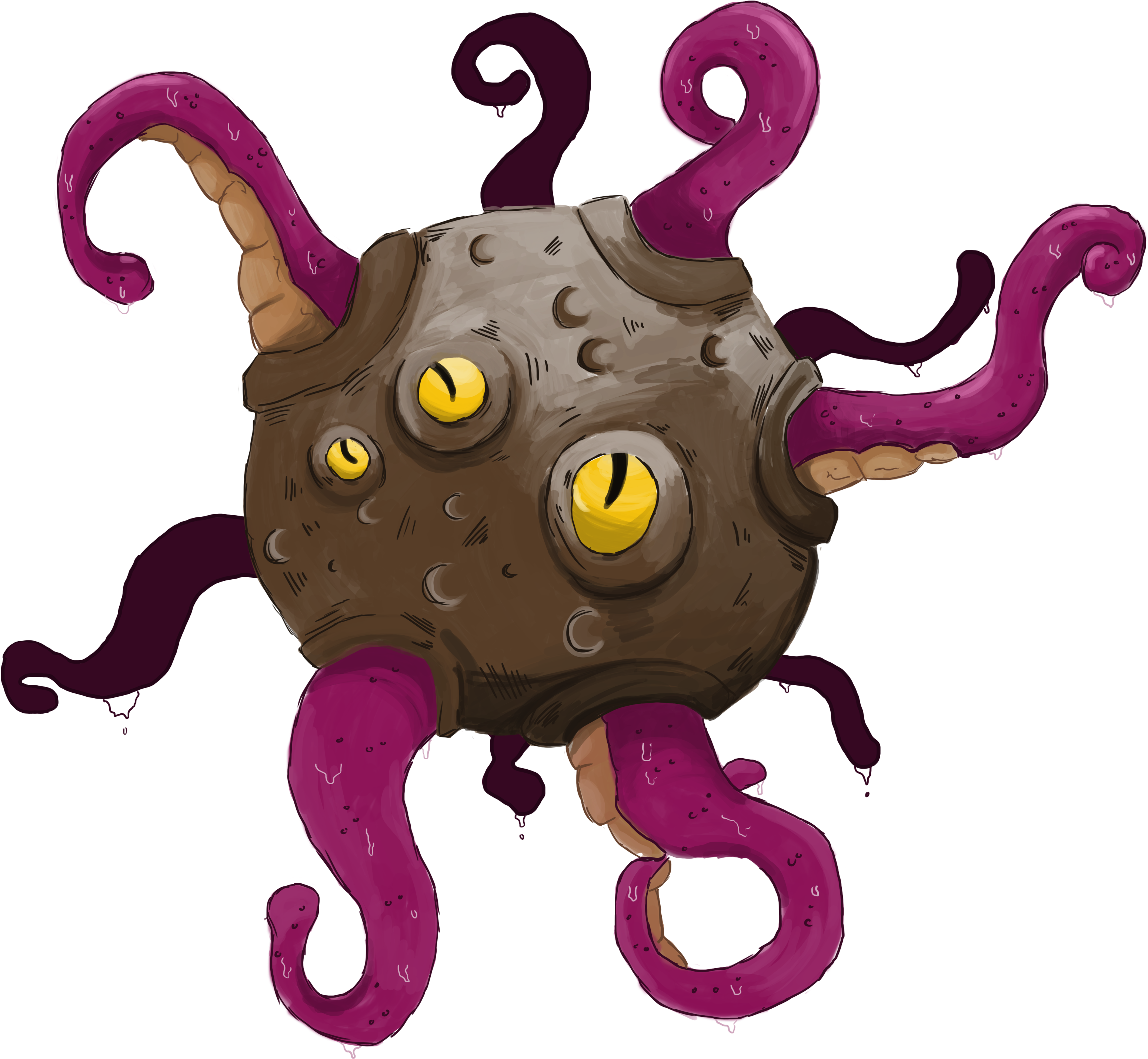 This Is The Tentacle Comet That I Have Drawn Using - Starbound Tentacle Comet (3441x3285)