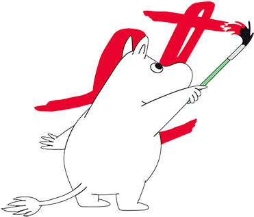Moomin Is Coming - Moomin Paint (400x373)