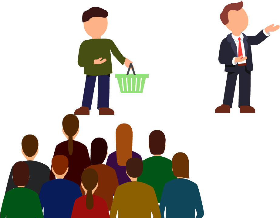 Salesperson Vs Kunde Illustraton - Stock.xchng (992x823)