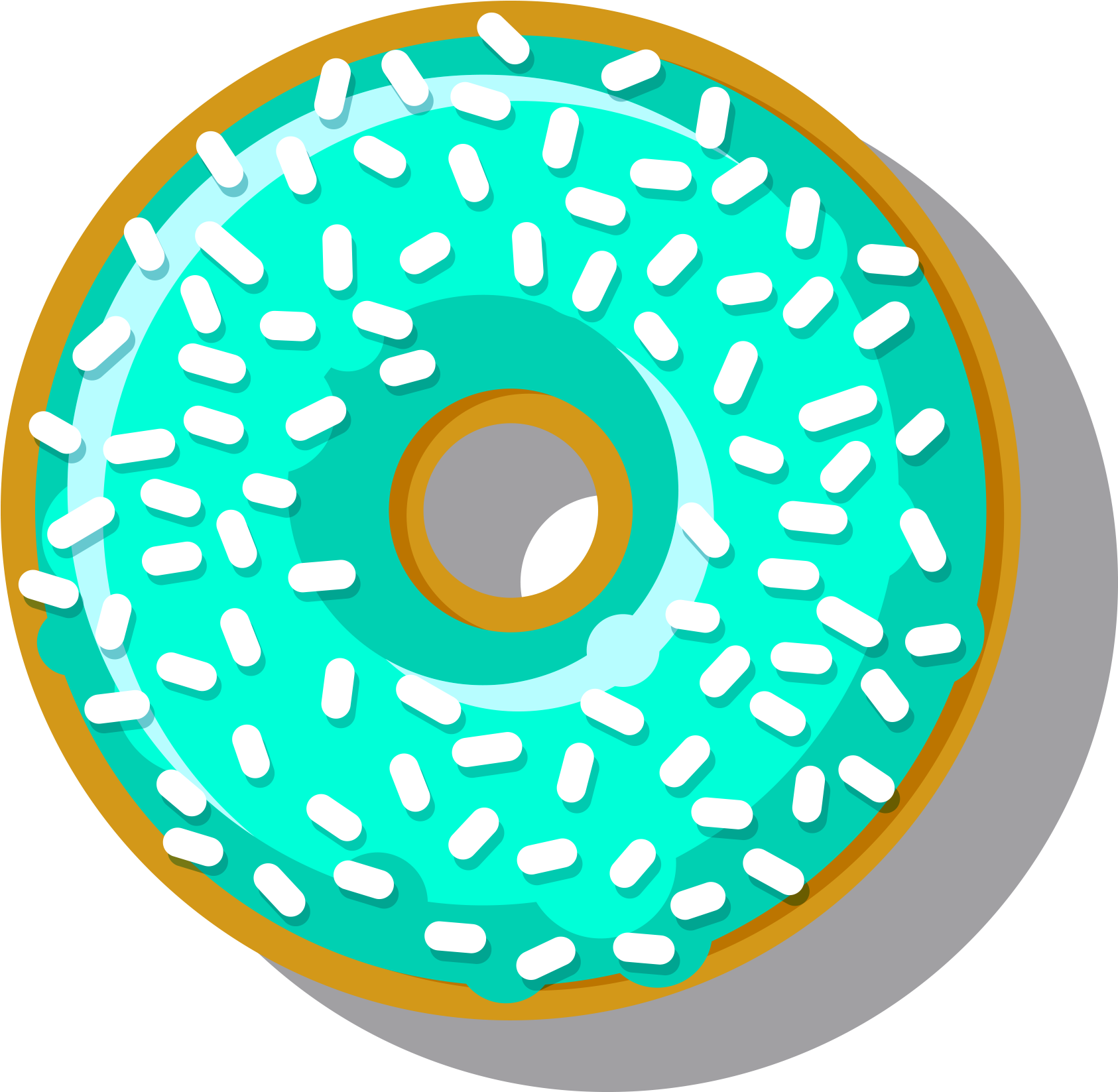 Blueberry Blues Donut - Pillow (2638x2620)