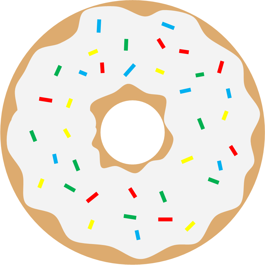Purple Donut, Pink Donut, Green Donut - Circle (862x862)