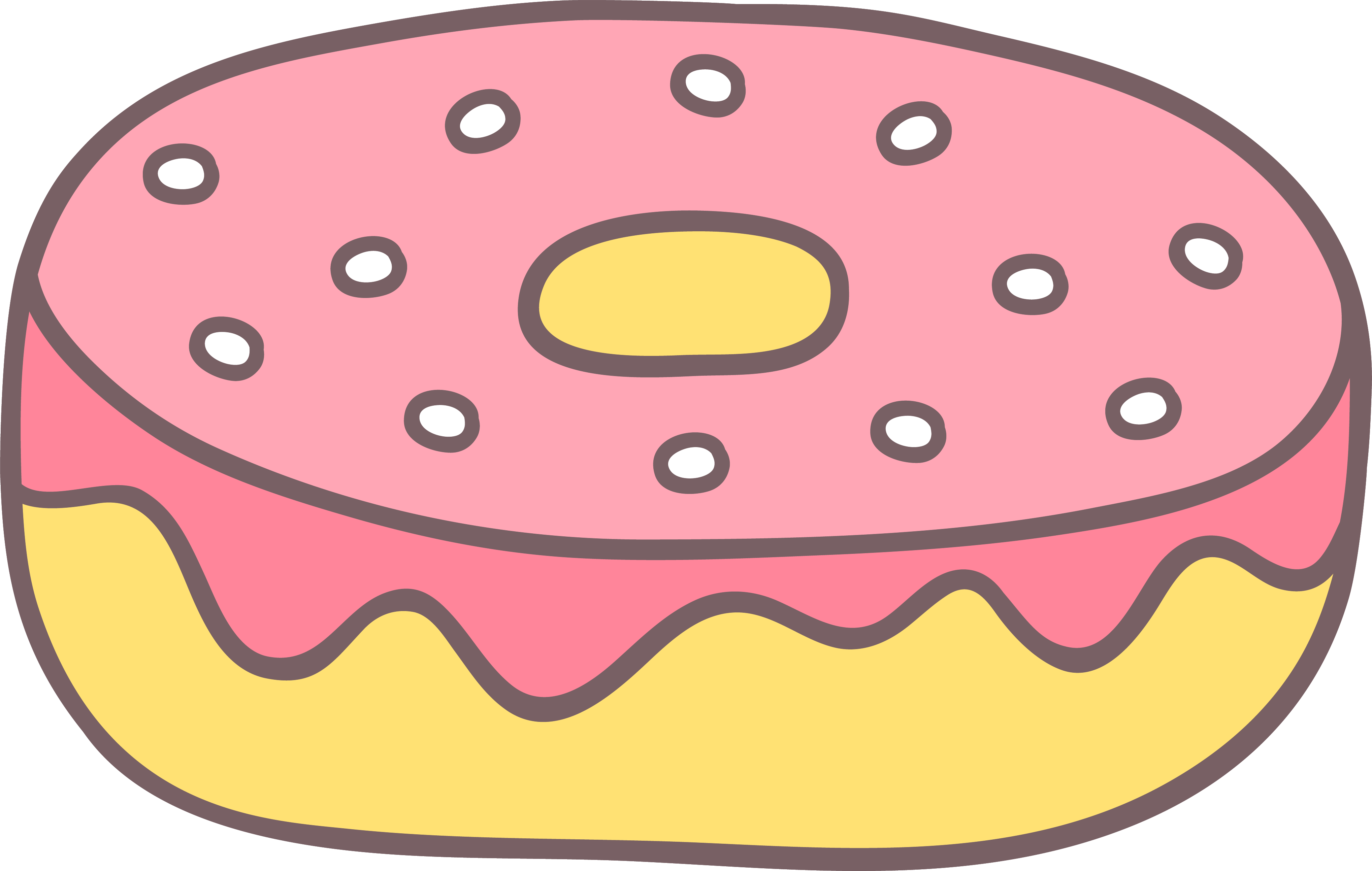Doughnut Cartoon Clip Art - Doughnut Cartoon Clip Art (4074x2587)
