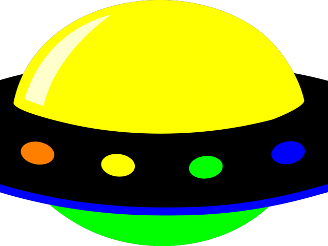 Ufo Clipart House - Transparent Background Alien Spaceship Clipart (640x480)