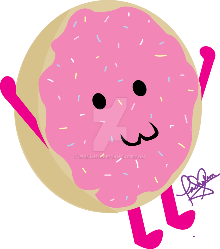 Happy Donut By Erinmizu - Art (841x951)