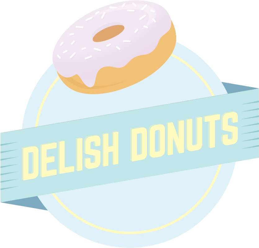 Delish Donuts Logo - Doughnut (1025x1025)