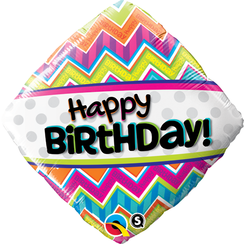 Bstn Happy Birthday Chevron Patterns - Pioneer Balloon Company B'day Chevron Patterns Pack, (1000x1000)