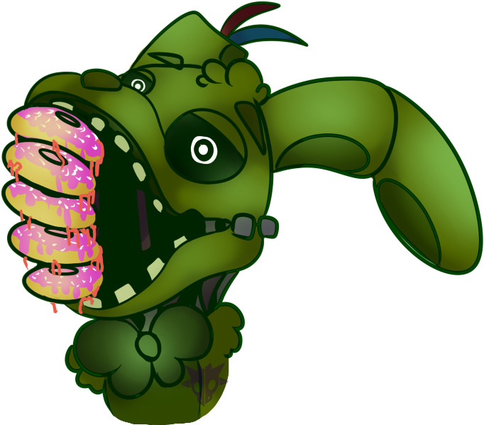 Jokespringtrap Eating A Jelly Donut - Springtrap Eating A Jelly Donut (773x698)