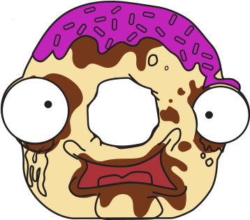 Dodgey Donut Light Yellow - Grossery Gang Dodgey Donut (400x400)