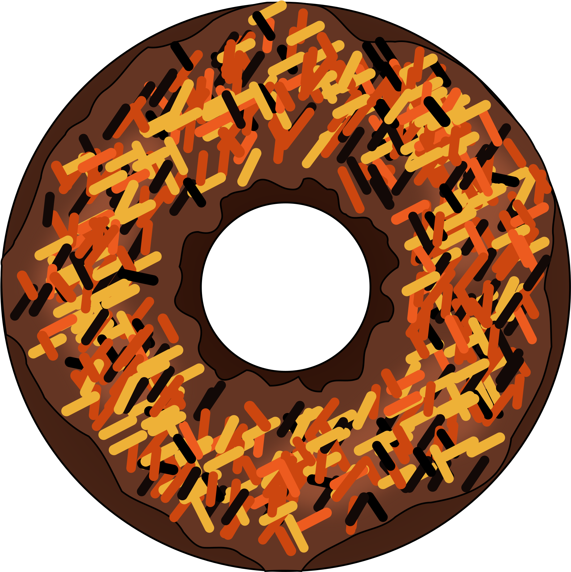 Or Halloween Donut - Doughnut (2394x2400)