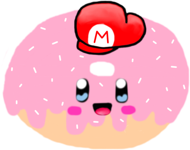 Kirby Donut By Aquasparkles - Annastoree License Plate Cover A Cute Donut Aluminum (1028x777)