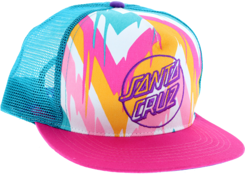 Santa Cruz Chevron Mesh Skate Hat - Skateboarding (480x480)