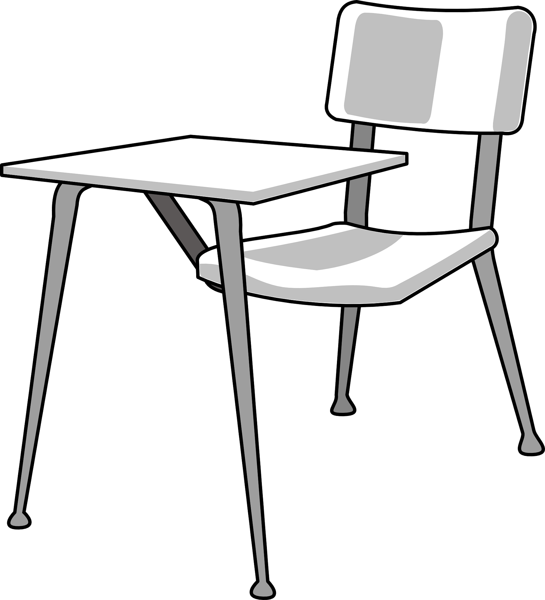 Language Schools In Guadalajara - School Desk Clip Art (1742x1920)