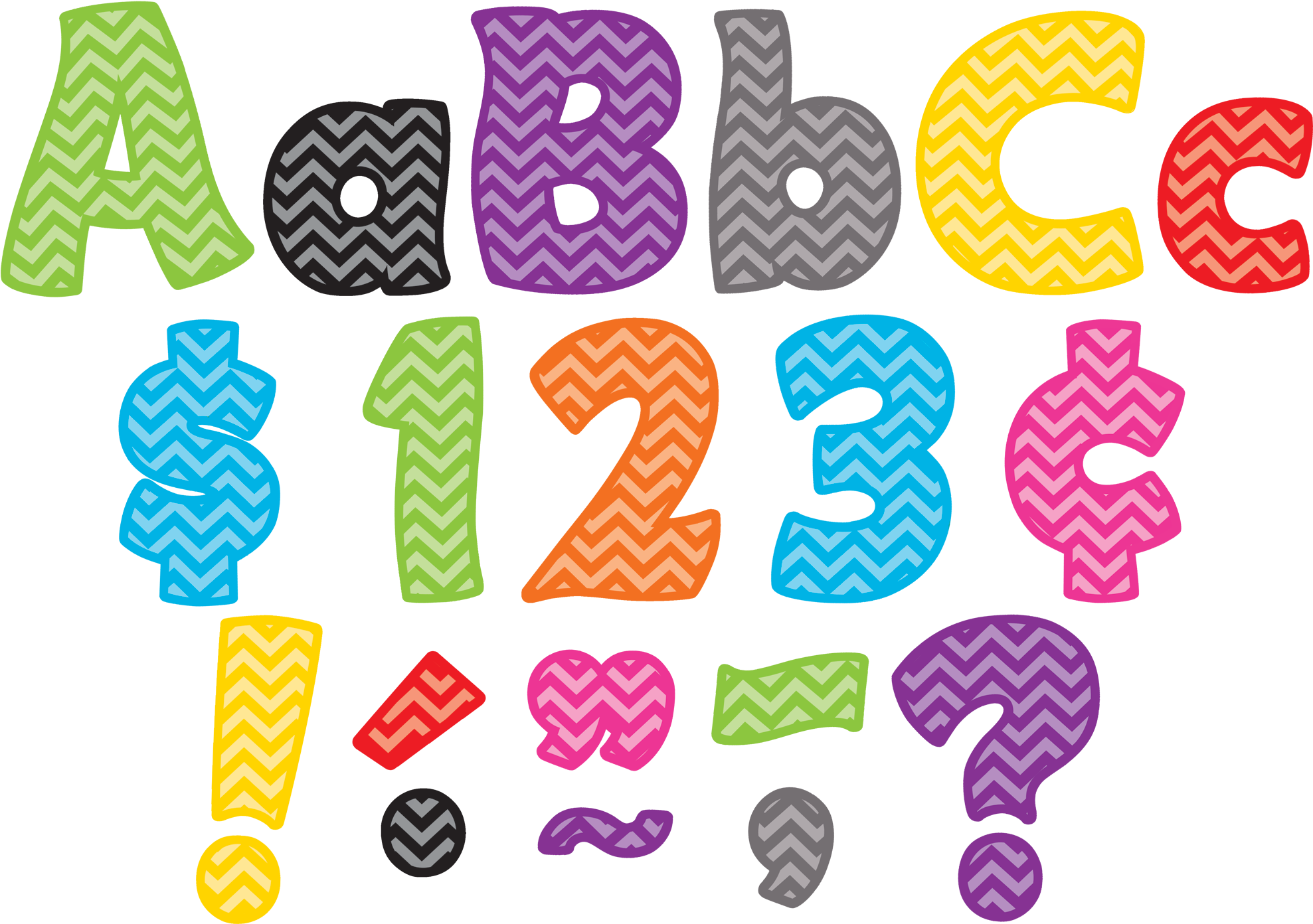 Chevron Funtastic 4&amp - Free Bulletin Board Letters (2000x1404)