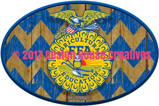Officially Licensed Ffa™ Chevron Wood Decal - Wood (580x580)