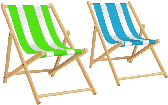 Chair Clipart Silla - Beach Chair Clipart (600x376)