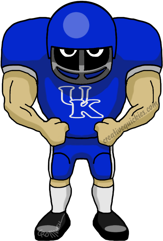 Lexington Kentucky Wildcats - New Orleans Saints Cartoon (752x940)