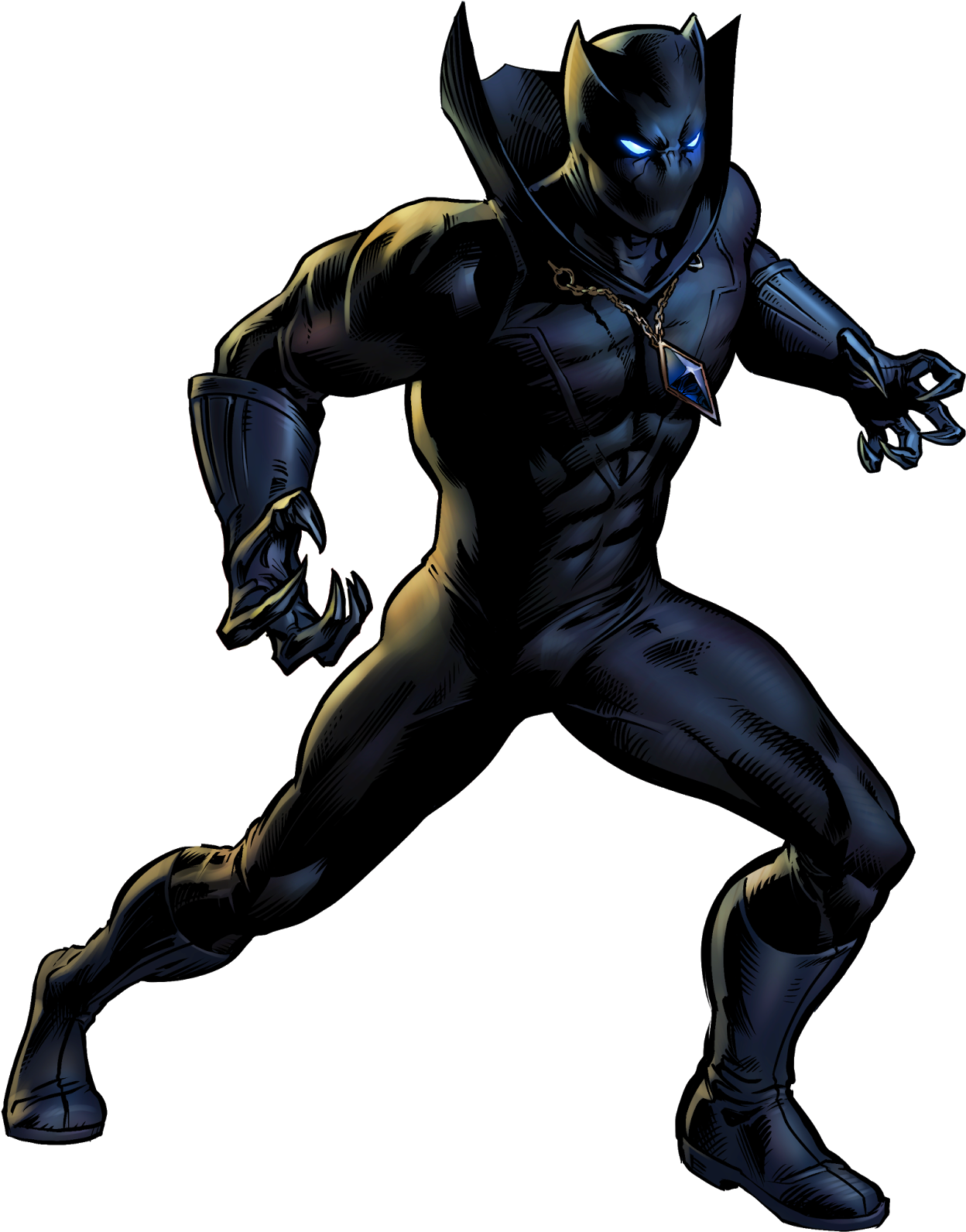 Black Panther Captain America Superhero Marvel Comics - Avengers Alliance 2 Black Panther (1259x1600)