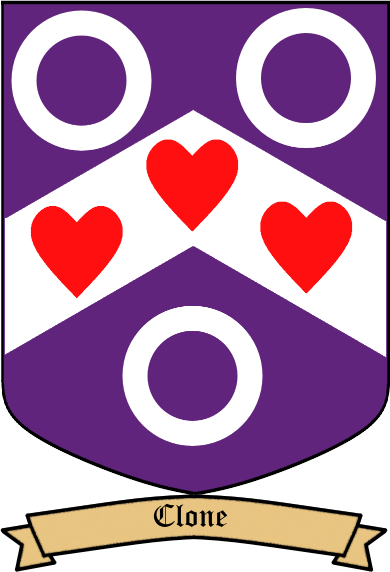 Purpure, On A Chevron Argent Between Three Annulets - Heart (899x1142)