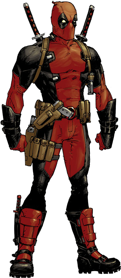 #deadpool #clip #art - Deadpool Without Mask Comics (450x1000)