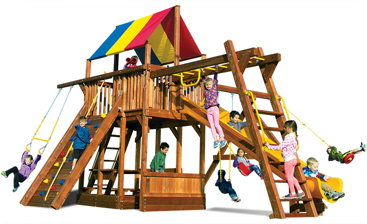 Monster Clubhouse Pkg Iii 78b Swingset - Playground Slide (892x447)