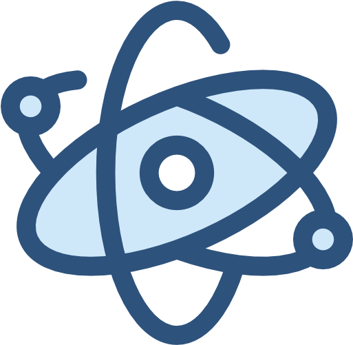 Atom Free Icon - Atom Icon Png (512x512)