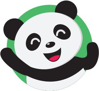 Feedbackpanda Logo, A Panda Bear Holding A Diploma, - Giant Panda (346x352)