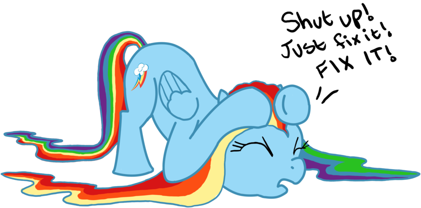 Poor Rainbow Dash Gift By Mokatheshibething - Poor Rainbow Dash (900x506)