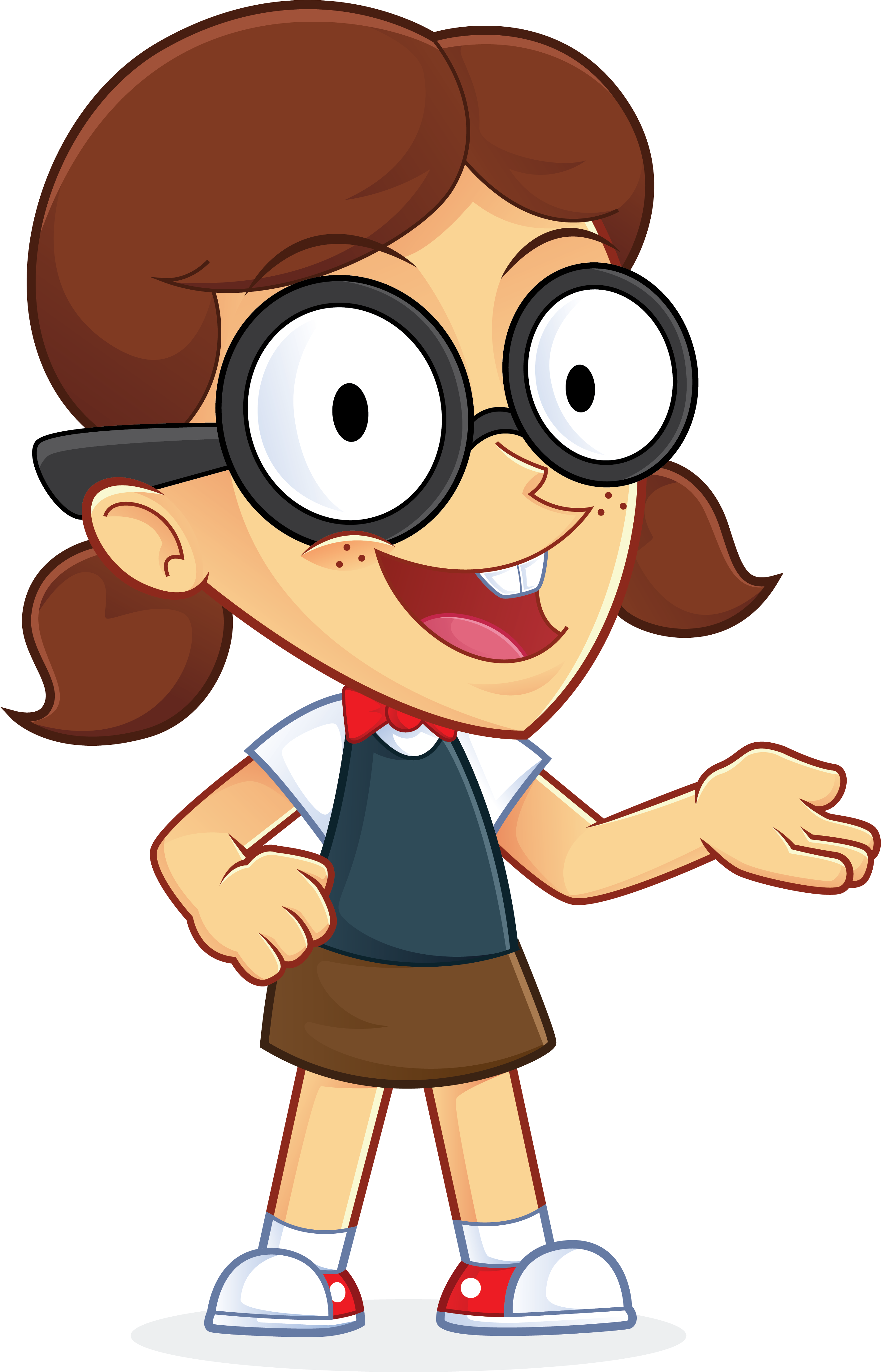 Confused Nerd Geek Stock Vector - Girl Geek (2846x4434)