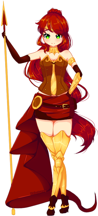 Pyrrha [speedpaint] By Kelsobunny - Rooster Teeth Pyrrha (698x698)
