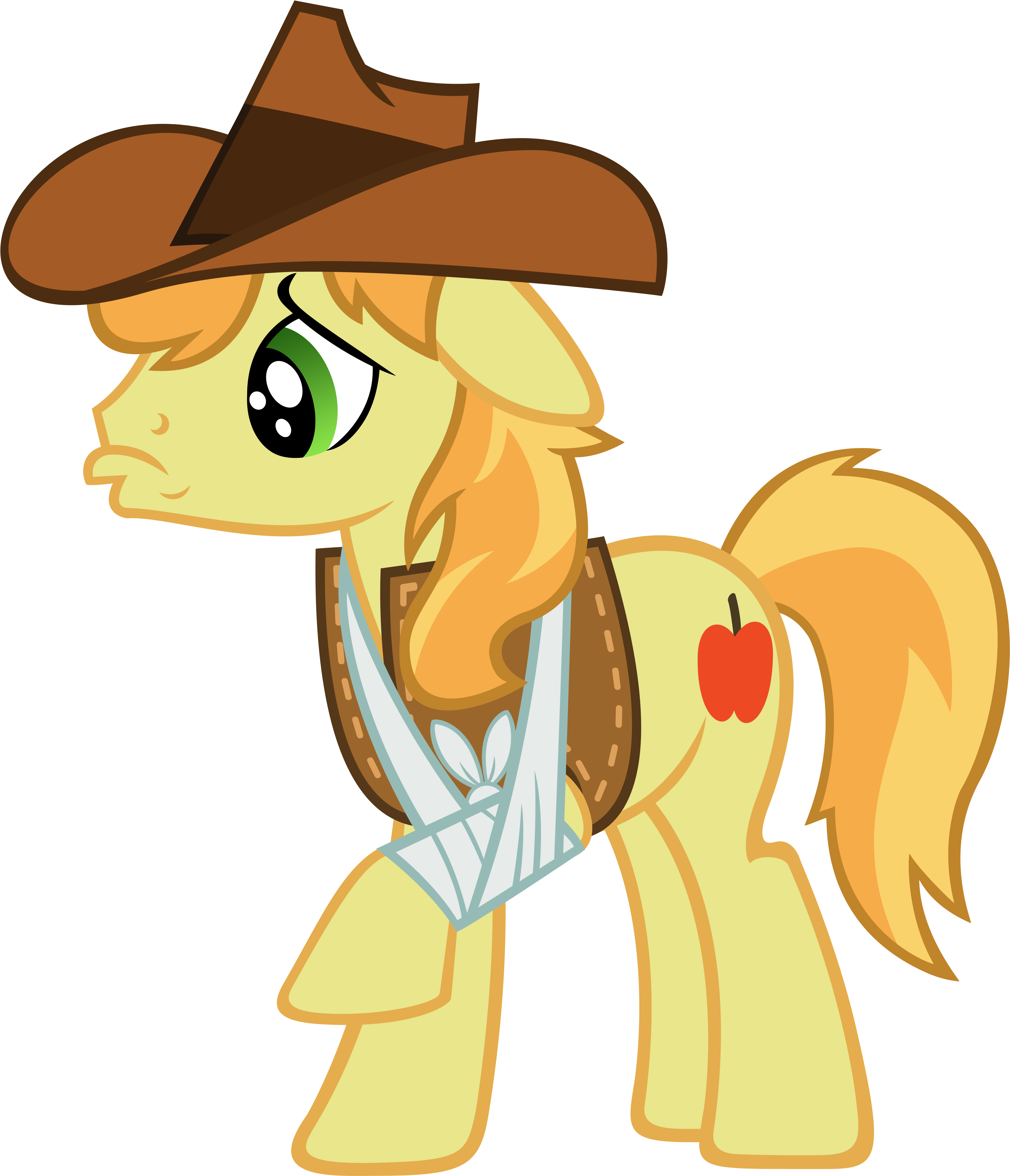 Poor Braeburn By Sofunnyguy - Mlp Braeburn Sad (4500x5000)