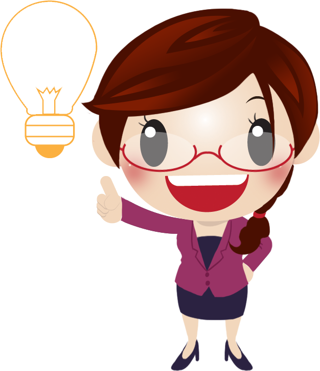 Think Cartoon - Personnage Sur Fond Transparent (650x800)